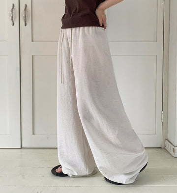 Enker Cool Banding Wide Linen Pants